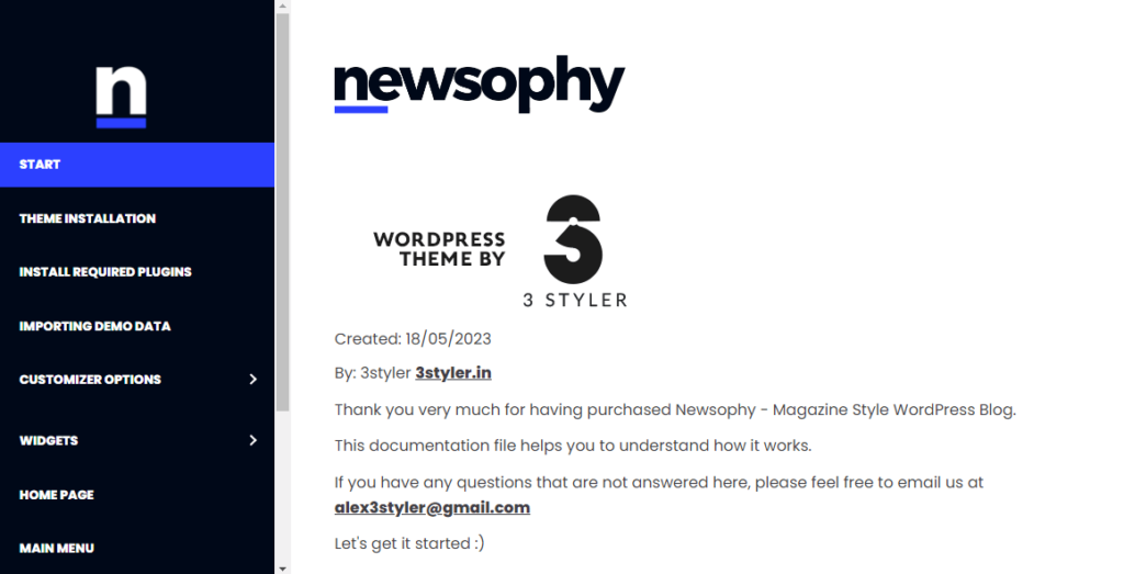 Newsophy documentation