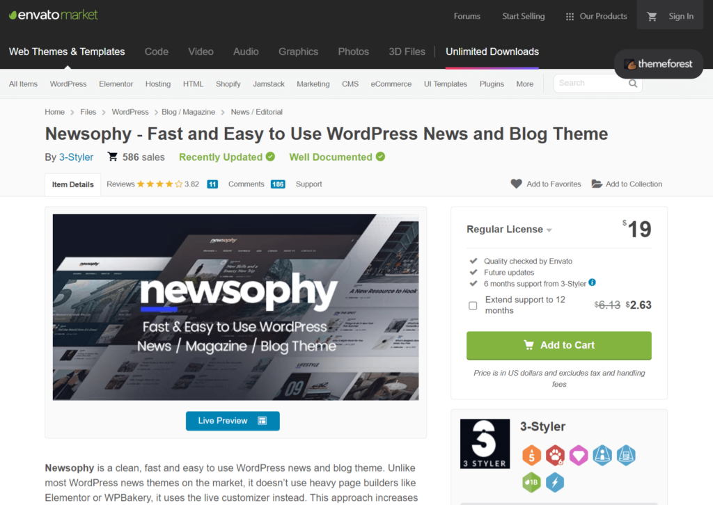 Newsophy pricing