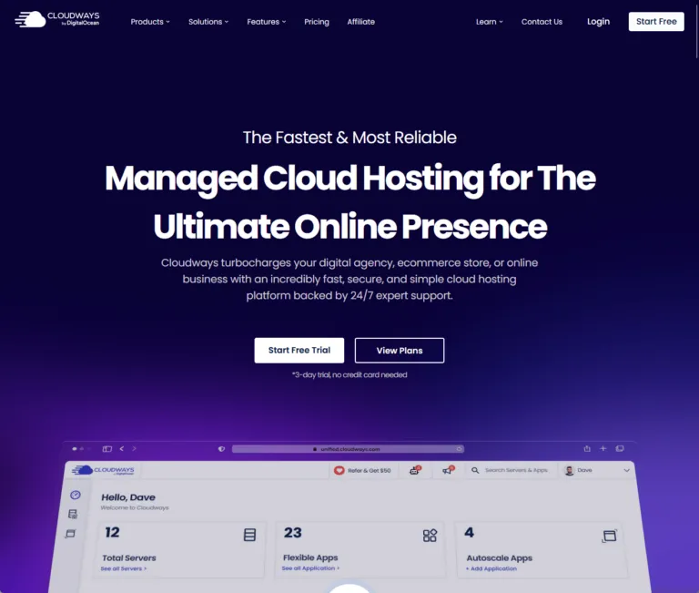 managed cloud hosting for the ultimate online presence