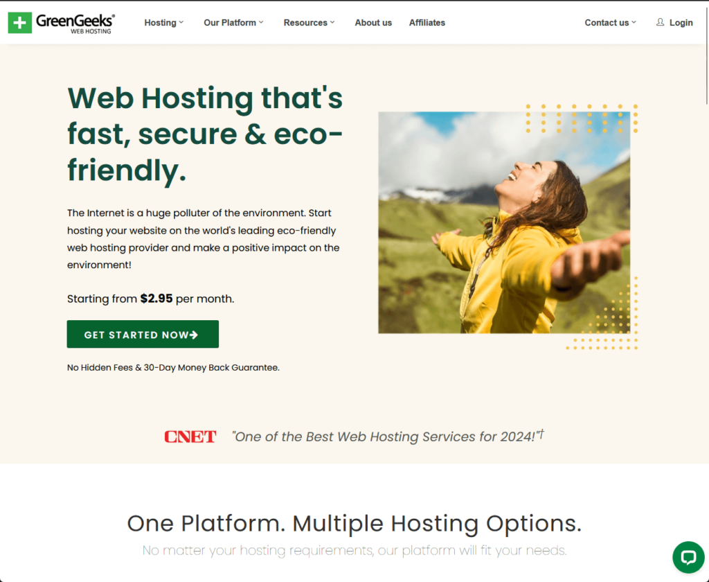 GreenGeeks: Web Hosting that's fast, secure & eco-friendly