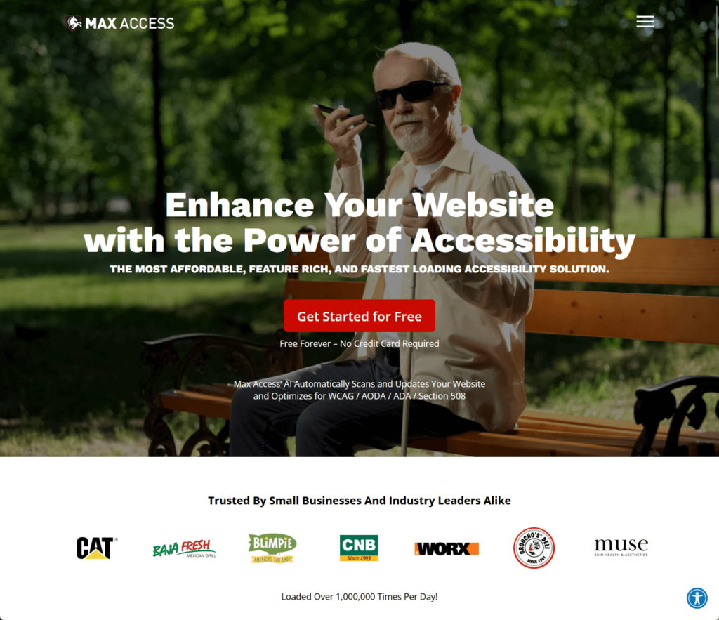 Enhance Your Website with the Power of Accessibility: The most affordable, feature rich, and fastest loading accessibility solution.
