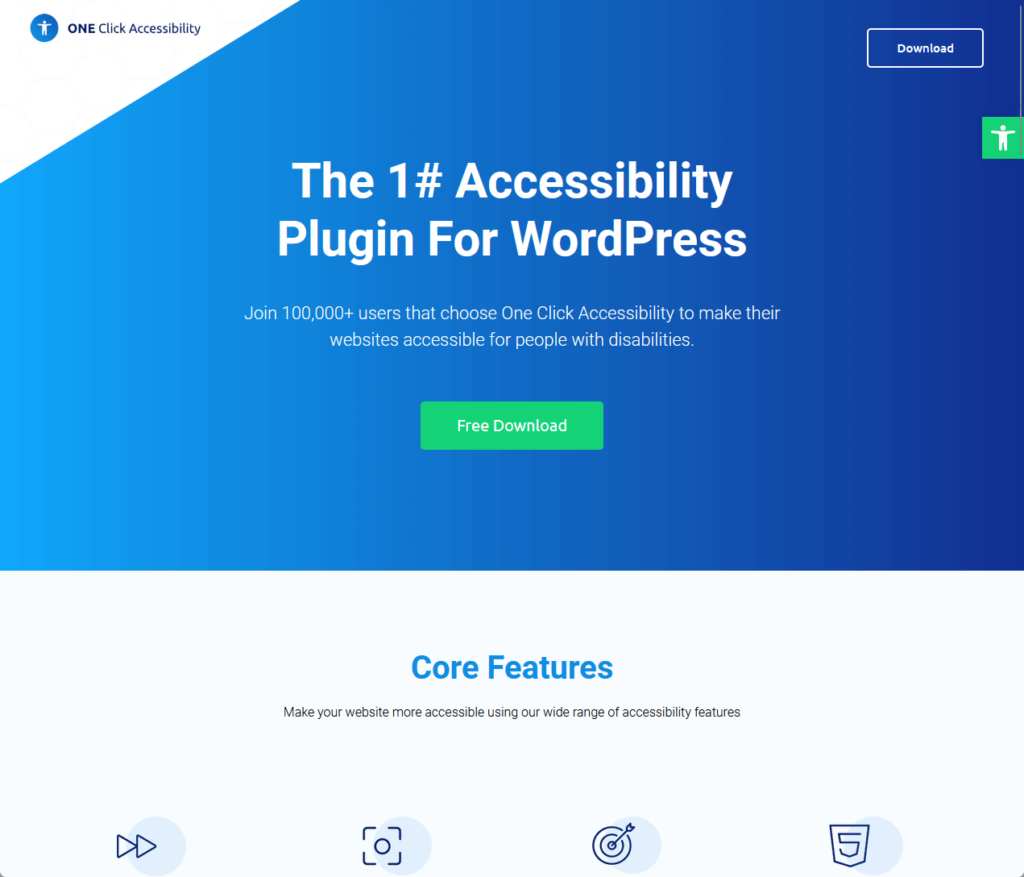 One Click Accessibility: The 1# Accessibility Plugin For WordPress