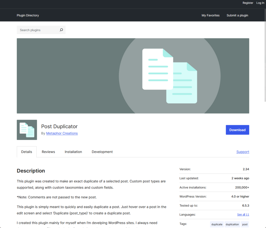 Post Duplicator by Metaphor Creations