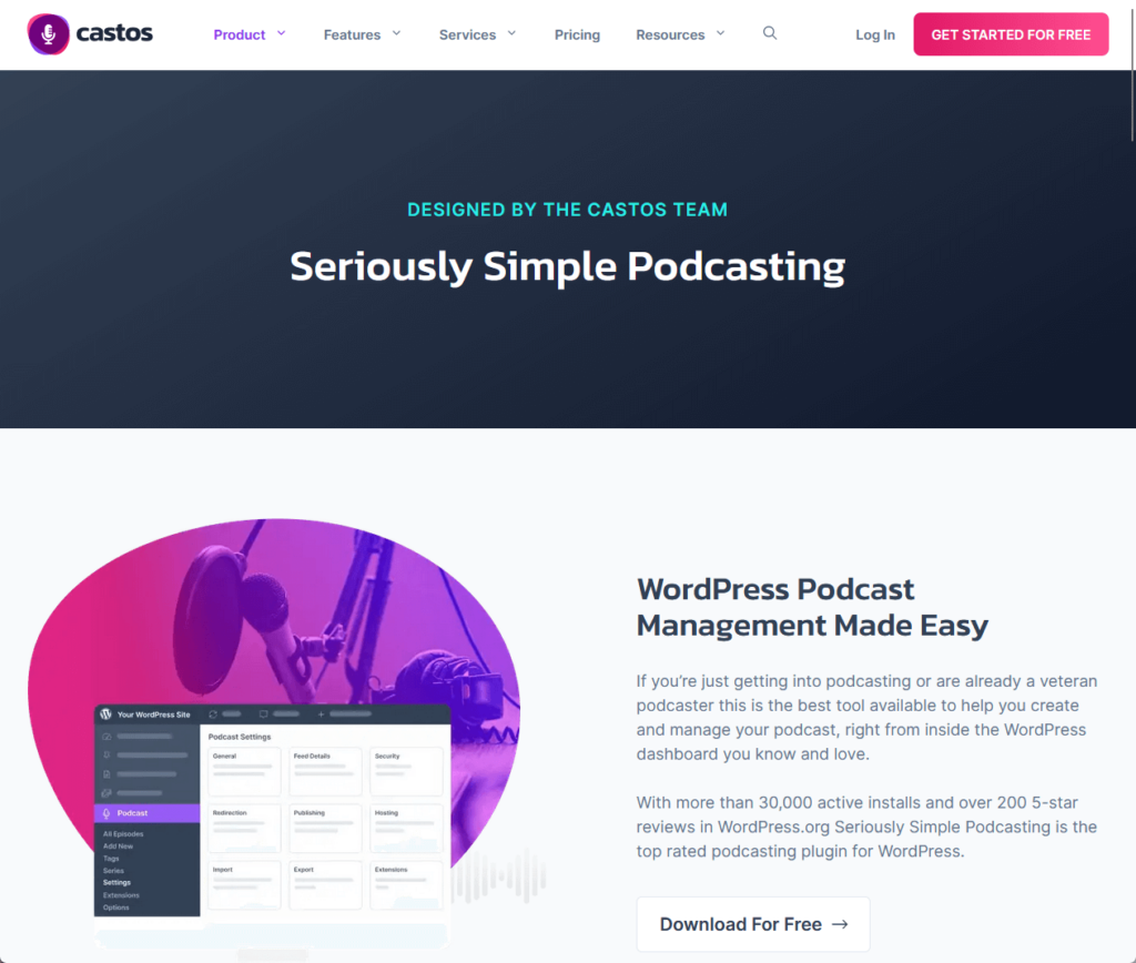 Designed by the Castos Team. Seriously Simple Podcasting