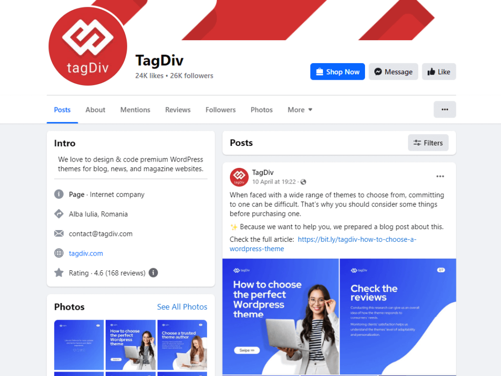 tagDiv facebook