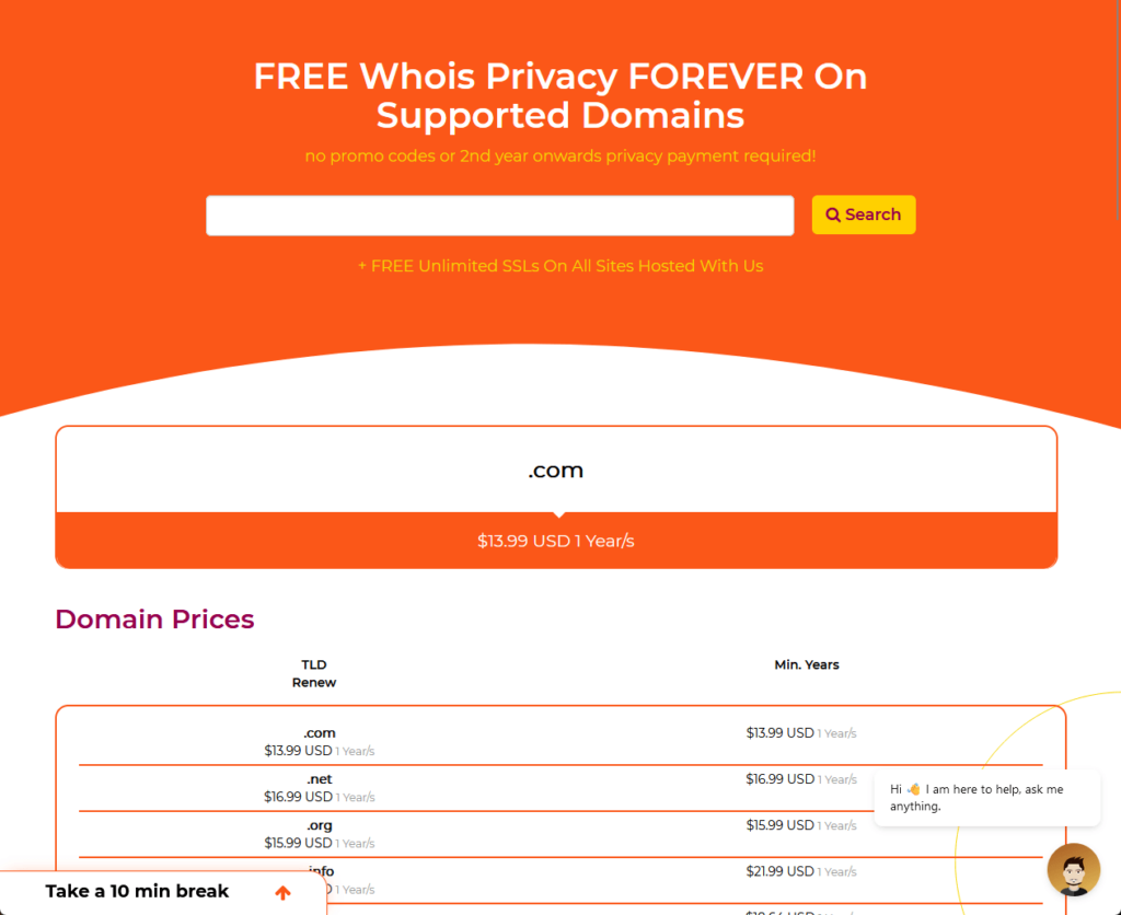 wpx hosting domains landing