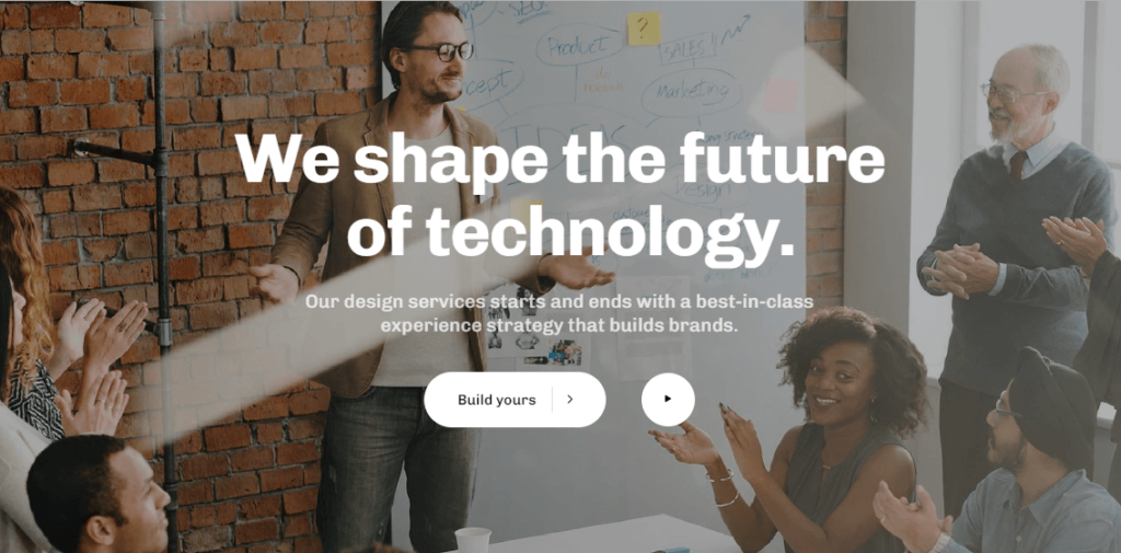 Current website preview