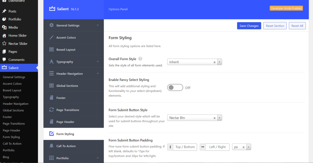 Form styling