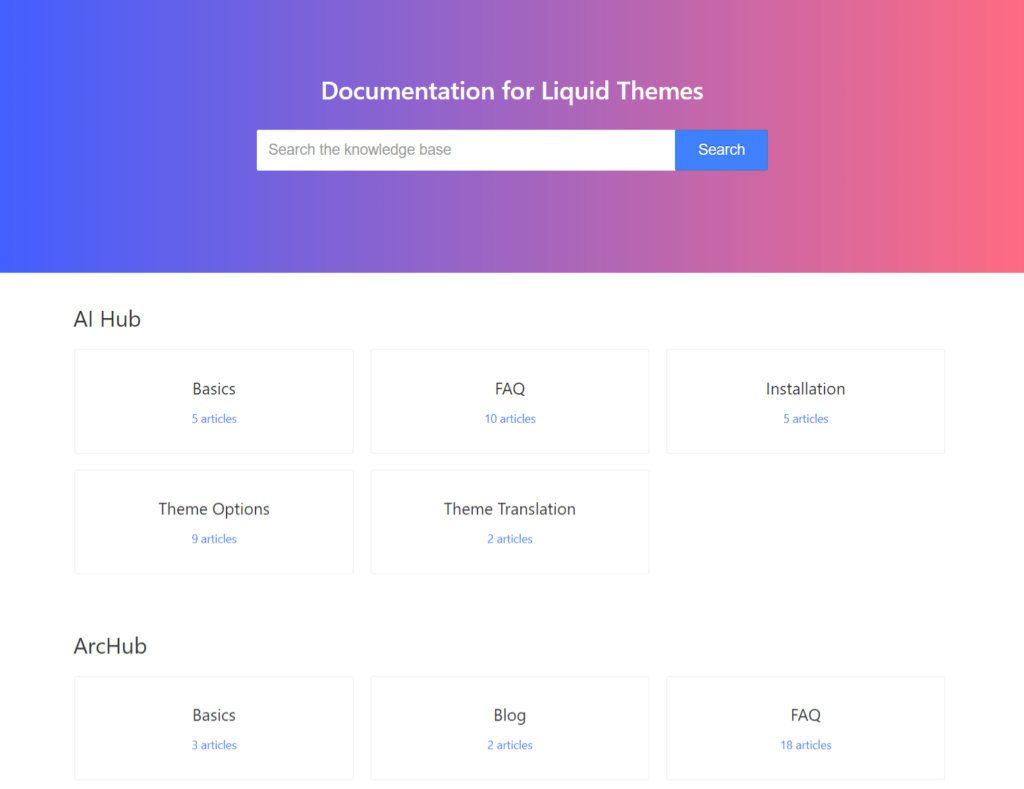LiquidThemes Knowledge Base