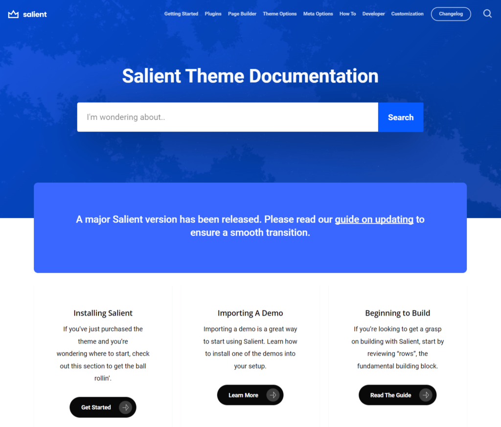 Salient documentation