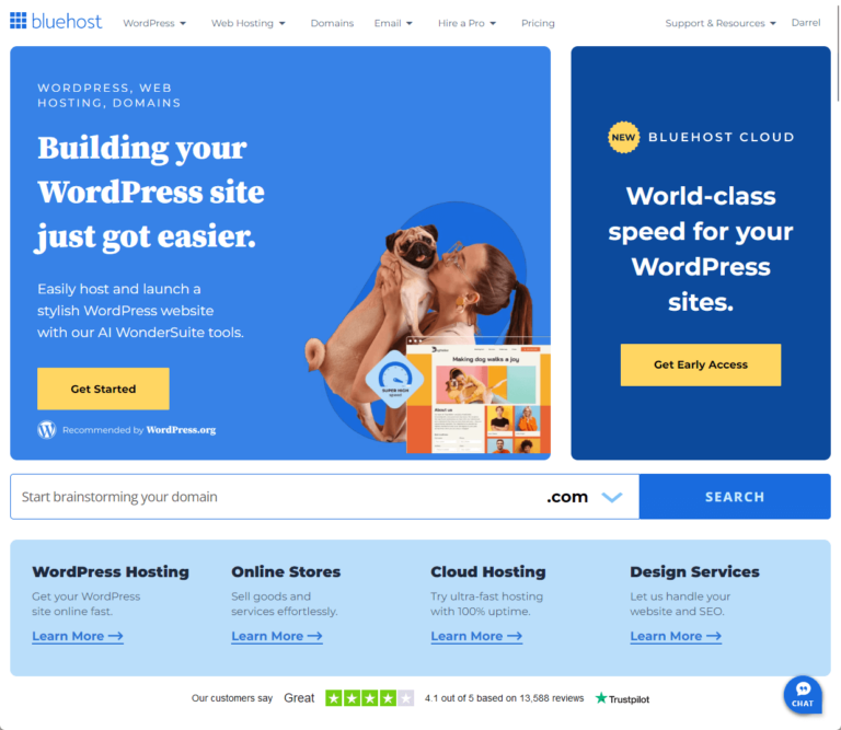 Bluehost: Building your WordPress site just got easier