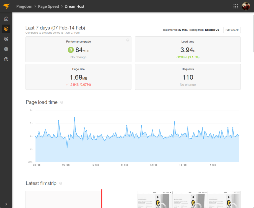dreamhost speed