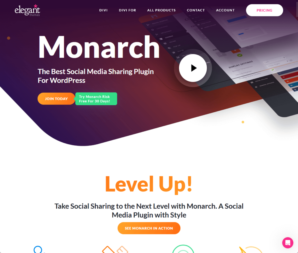 Monarch: The best social media sharing plugin for wordpress.