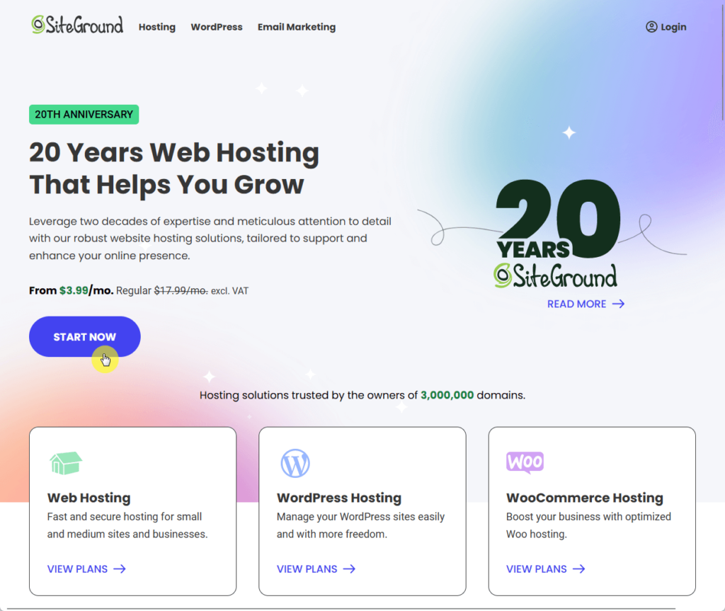 SiteGround: 20 Years Web Hosting That Helps You Grow