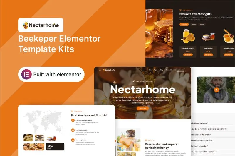 Nectarhome - Beekeper Elementor Template Kit