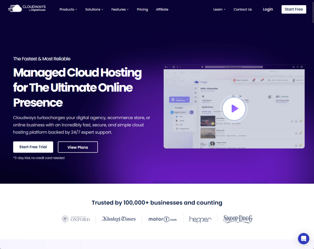 CloudWays: The Fastest & Most Reliable Managed Cloud Hosting for the Ultimate Online Presence