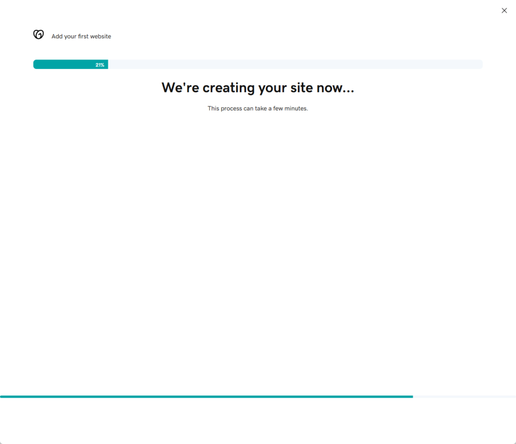 godaddy creating the new site