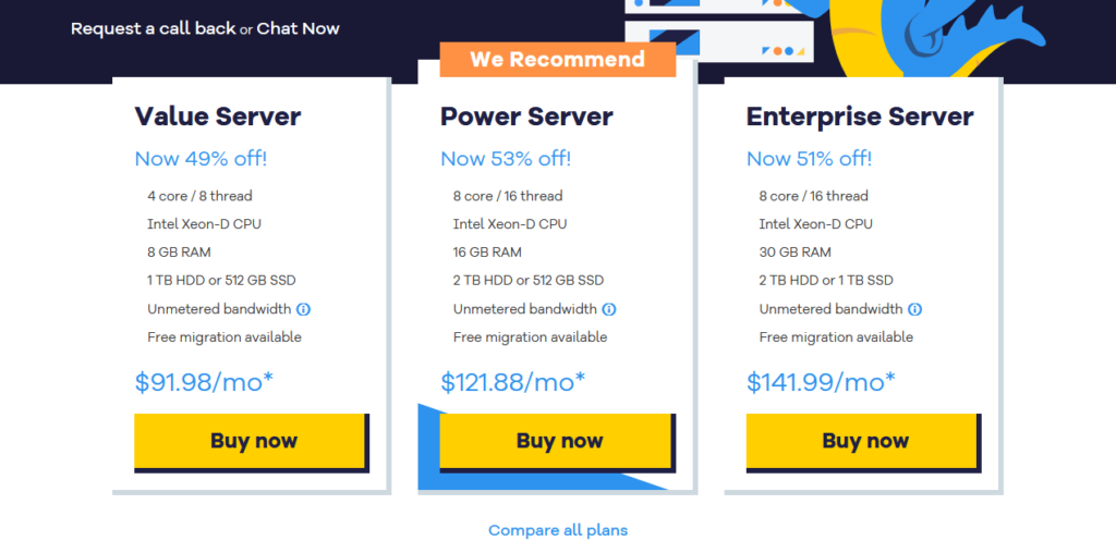 hostgator dedicated plans