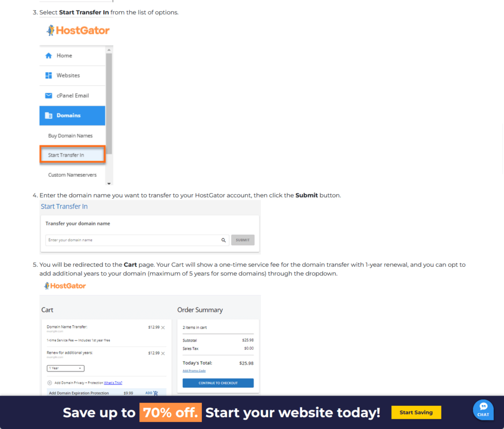 hostgator knowledge base article