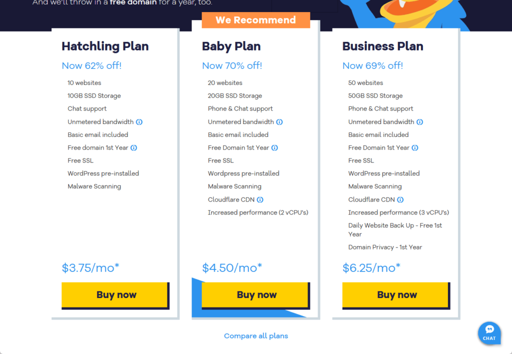 hostgator web hosting plans