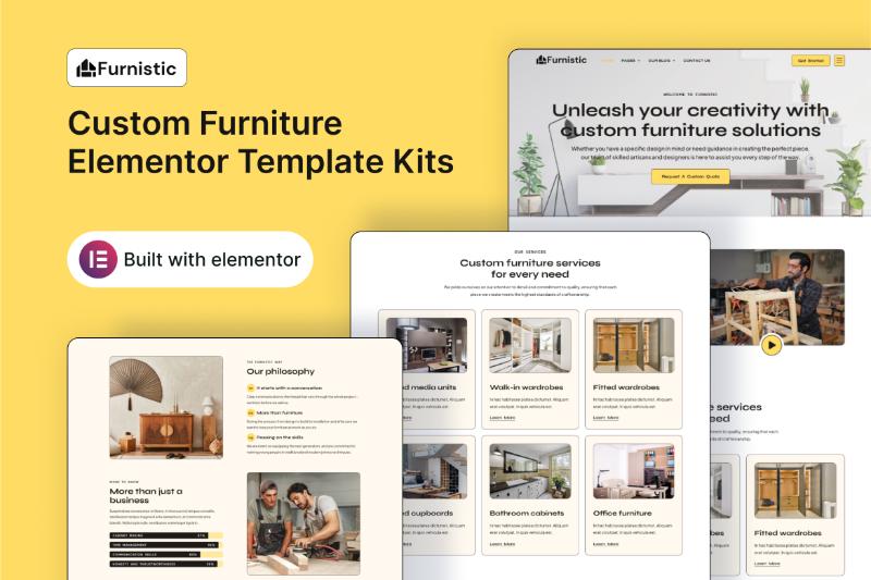 Furnistic - Custom Furniture Elementor Template Kit