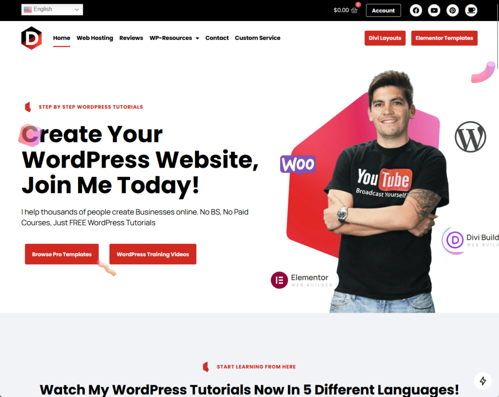Create Your WordPress Website, Join Me Today!