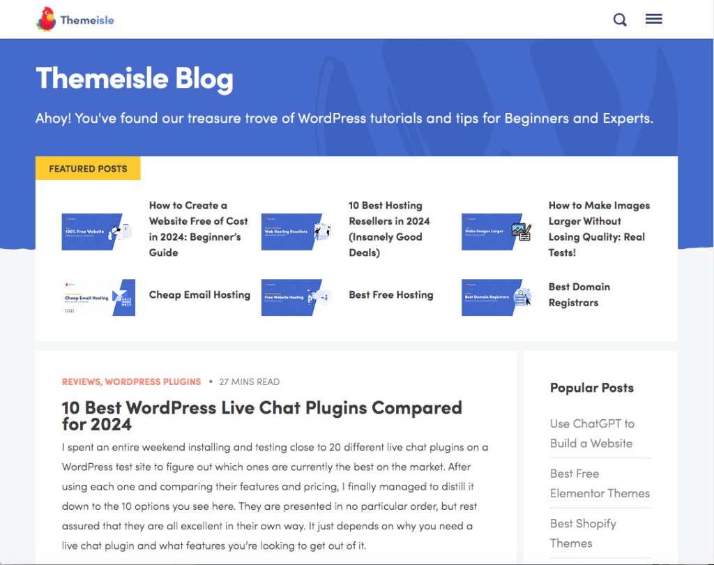 ThemeIsle Blog: Ahoy! Youβve found our treasure trove of WordPress tutorials and tips for Beginners and Experts.