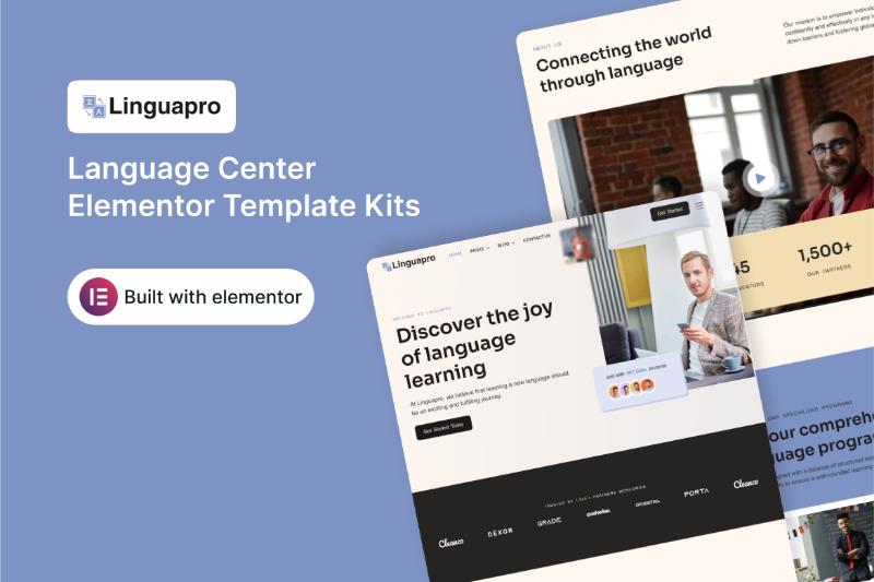 Linguapro - Language Center Elementor Template Kit