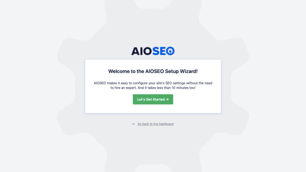 aioseo setup wizard