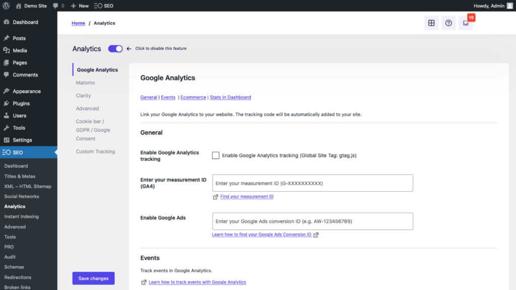 seopress analytics