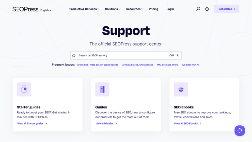 seopress support