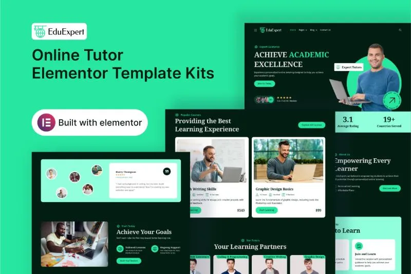 EduExpert - Online Tutor Elementor Template Kit