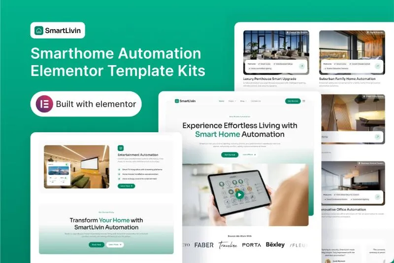 SmartLivin - Smarthome Automation Elementor Template Kits