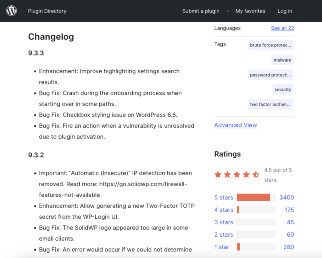 solid security basic changelog