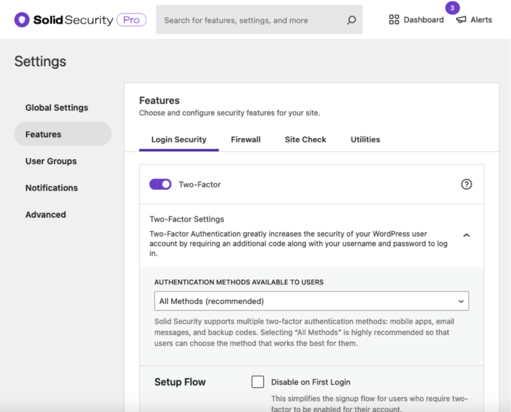 solid security two-factor authentication