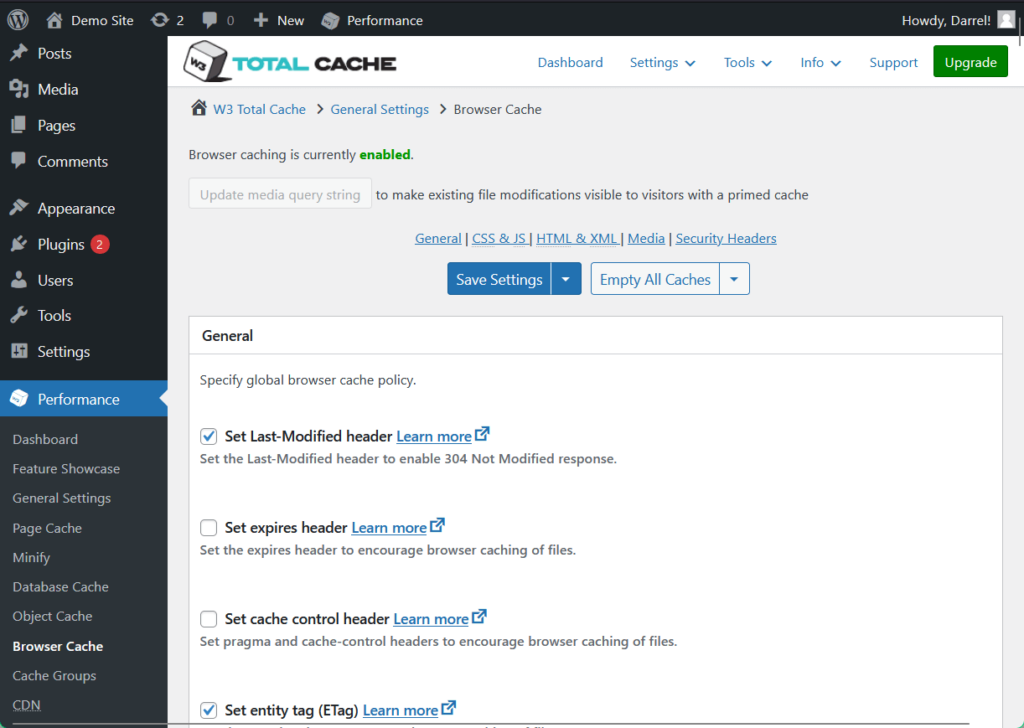 w3 total cache browser cache