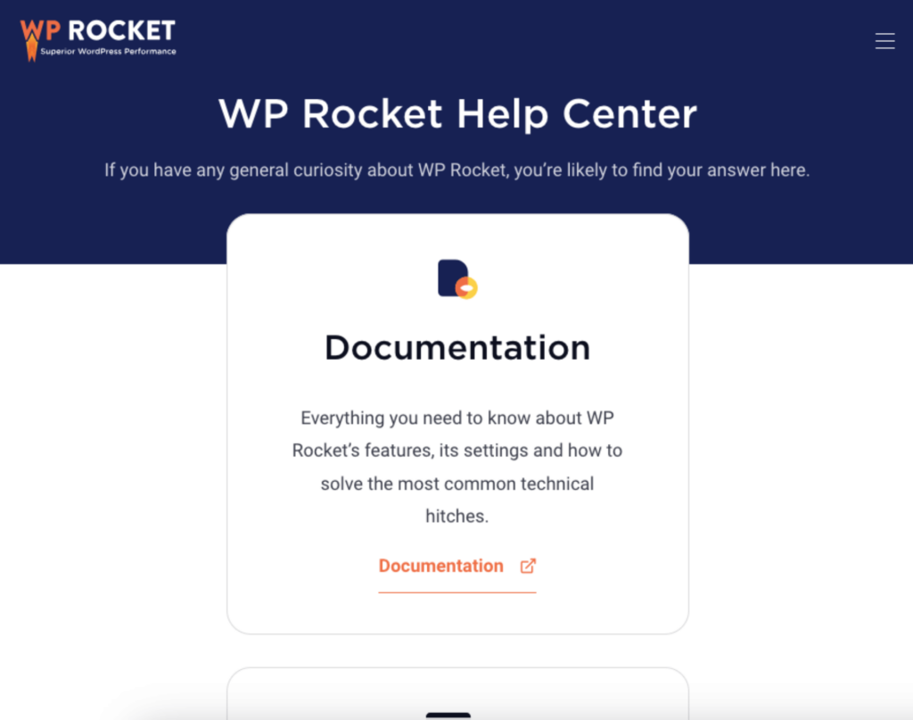 wp rocket help center