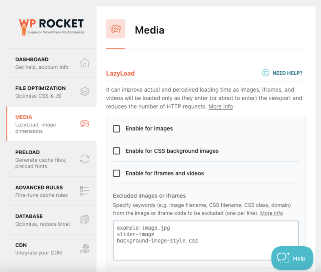 wp rocket lazyload