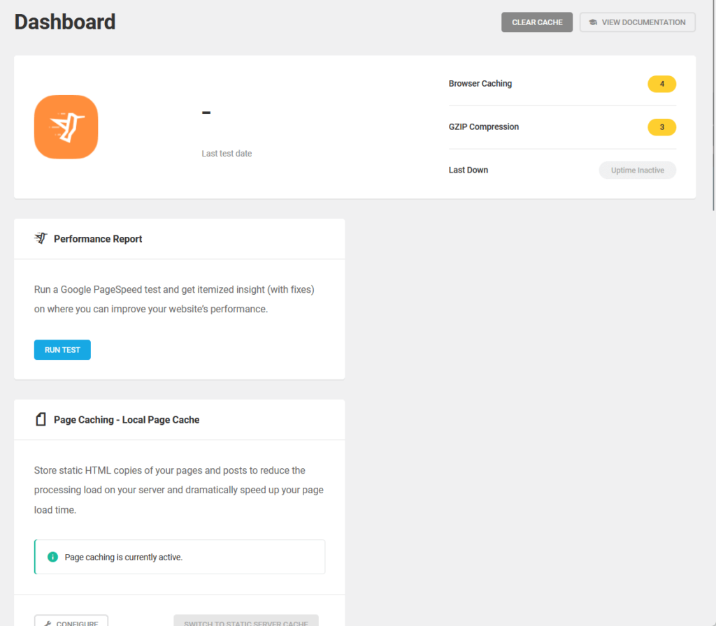 dashboard in hummingbird