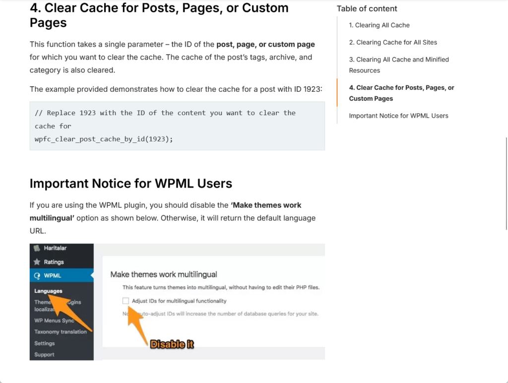 example tutorial from wp fastest cache