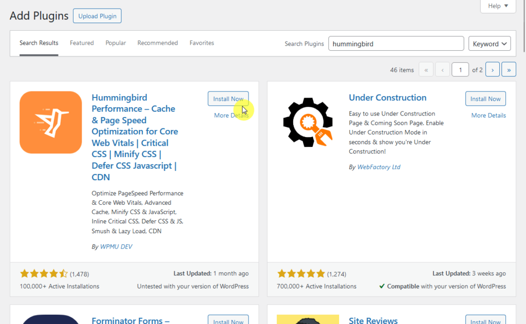 install the free version of hummingbird