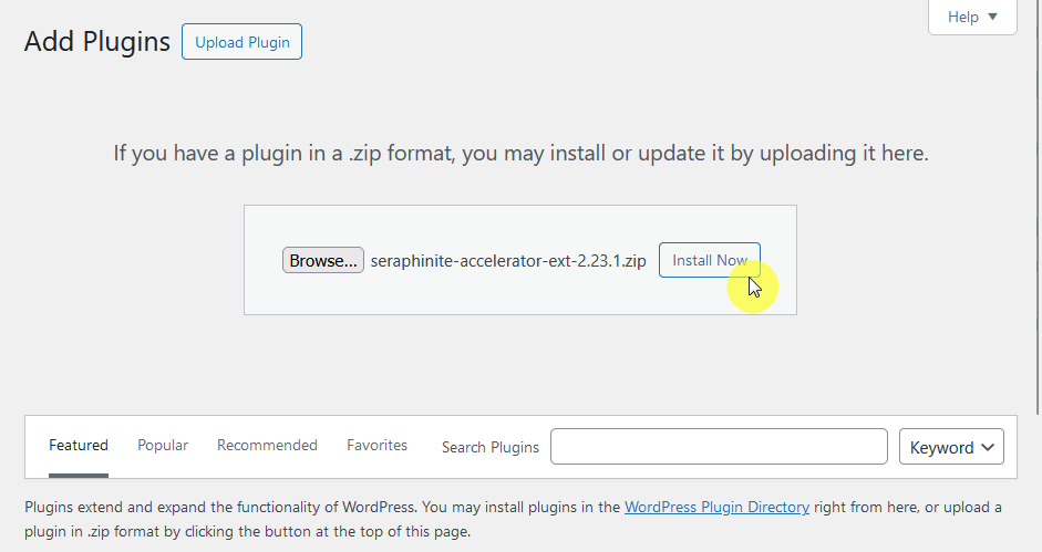 install the premium version of seraphinite accelerator
