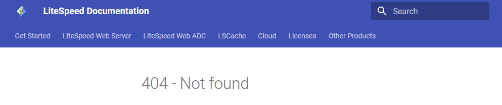 landed in 404 not found with litespeed cache