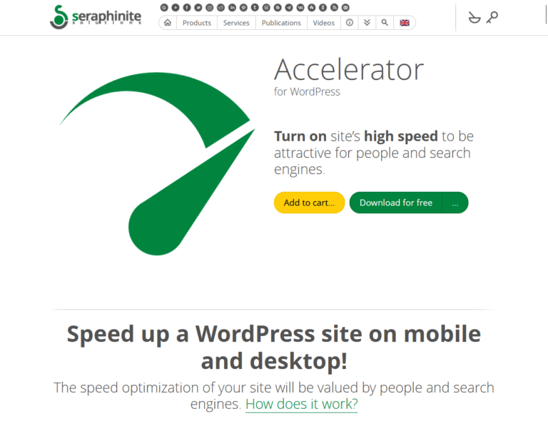 Seraphinite Accelerator home page