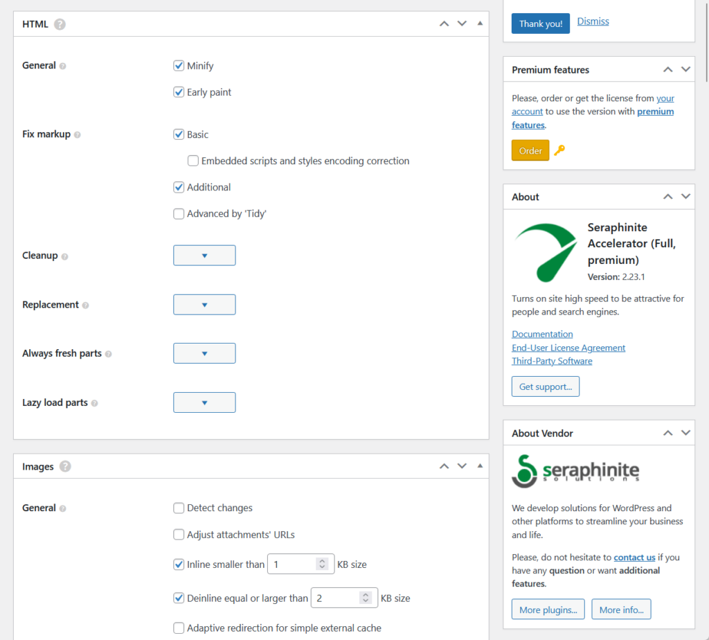 seraphinite accelerator html settings