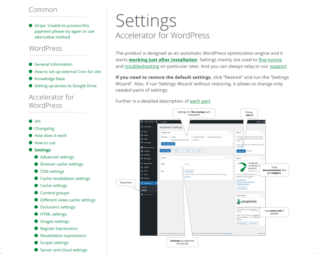 seraphinite accelerator settings documentation