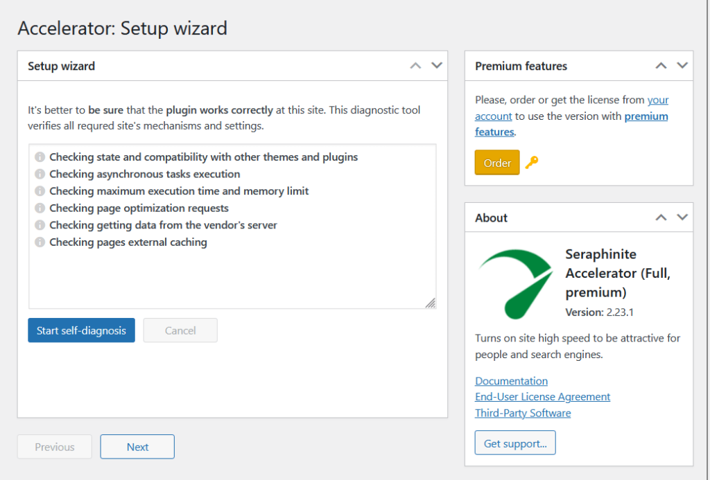 seraphinite accelerator setup wizard page 1
