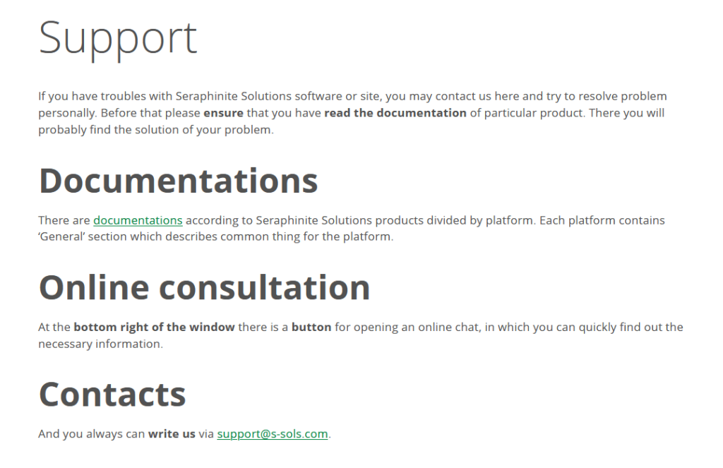 seraphinite accelerator support page