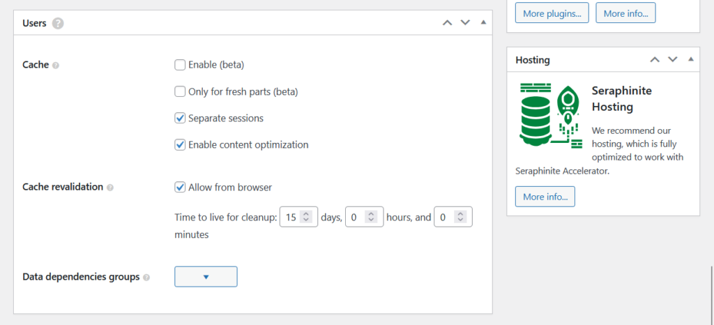 seraphinite accelerator users settings