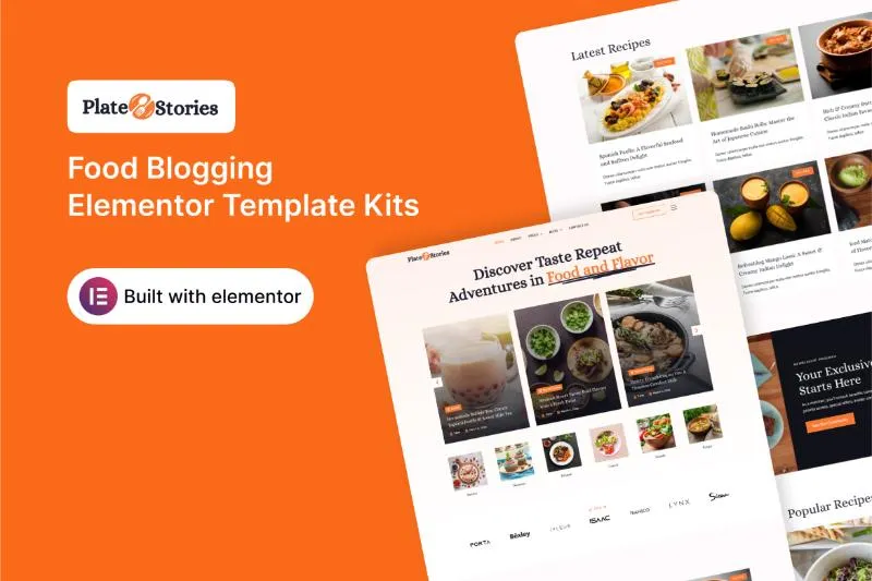 PlateStories - Food Blogging Elementor Template Kit